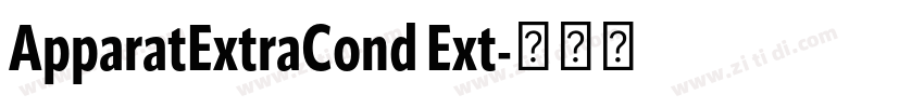 ApparatExtraCond Ext字体转换 ApparatExtraCond Ext字体转换